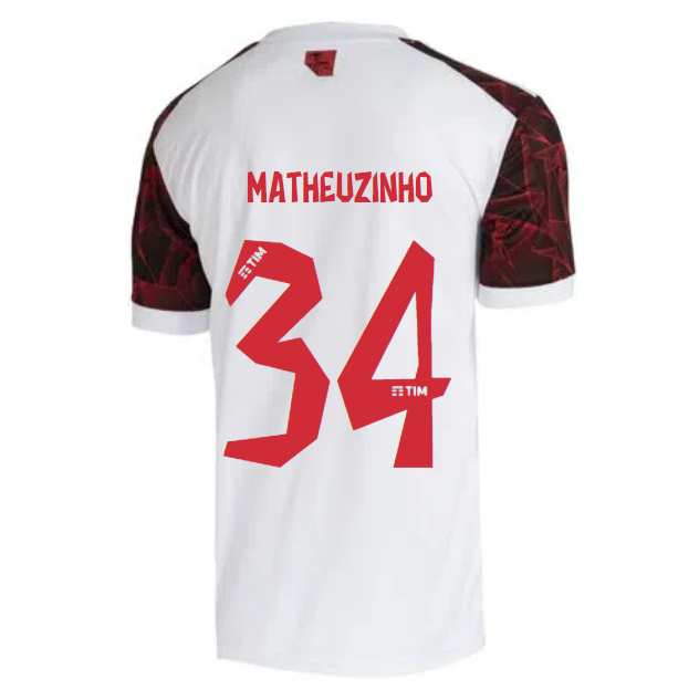 2021/22 Flamengo Away Kit Soccer Jersey MATHEUZINHO #34